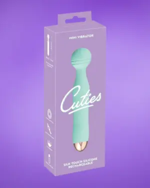 Cuties Mini Wand - Akkus, vízálló, masszírozó vibrátor (zöld)