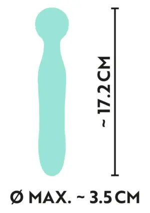 Cuties Mini Wand - Akkus, vízálló, masszírozó vibrátor (zöld) - Image 6