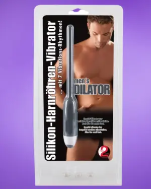 DILATOR - Szilikon húgycsővibrátor - szürke (6mm)