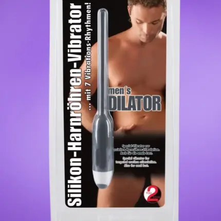 DILATOR - Szilikon húgycsővibrátor - szürke (6mm)
