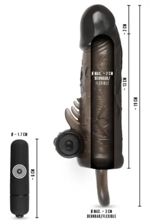 Rebel Regular - Vibrációs péniszköpeny (19cm) - Image 3