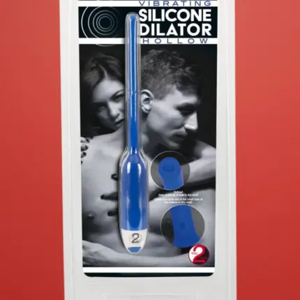You2Toys - DILATOR - üreges szilikon húgycsővibrátor - kék (7mm)