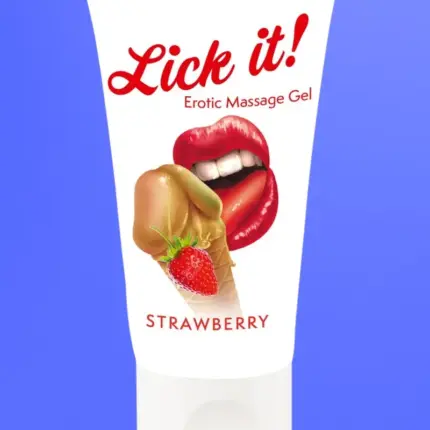 Lick it! - 2in1 ehető síkosító - eper (50ml)