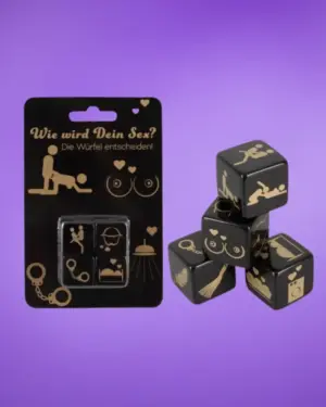 Szex dobókocka szett - fekete (4db)
