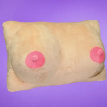 Mellformájú plüsspárna