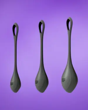 Satisfyer Yoni Power 2 - Gésagolyó szett (fekete)