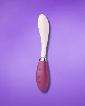Satisfyer G-Spot Flex 3 - Akkus G-pont vibrátor (pink-bordó)
