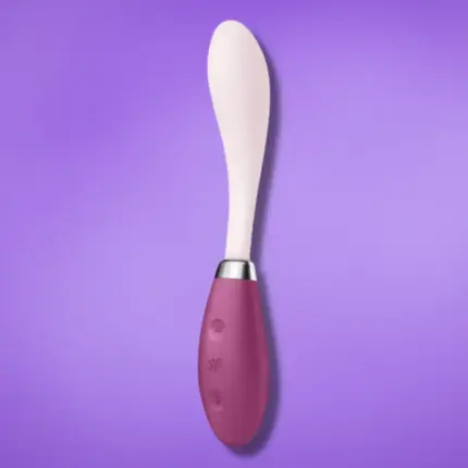 Satisfyer G-Spot Flex 3 - Akkus G-pont vibrátor (pink-bordó)