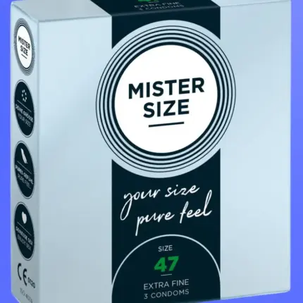 Mister Size vékony óvszer - 47mm (3db)