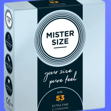 Mister Size vékony óvszer - 53mm (3db)