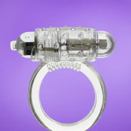 Cockring Silicone Vibrating - Rezgős péniszgyűrű (áttetsző)