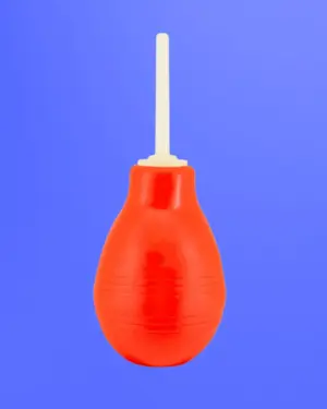 Anal Douche - Sötétben világító intimzuhany (piros)