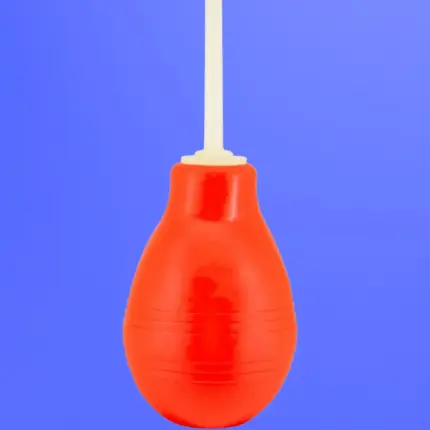 Anal Douche - Sötétben világító intimzuhany (piros)