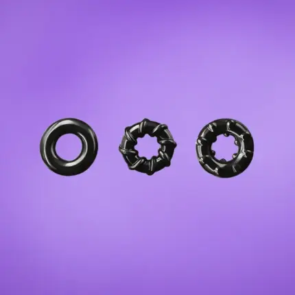 Renegade Dyno Rings - Péniszgyűrű szett (3db) - fekete