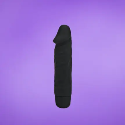 Get Real Mini Classic - Élethű vibrátor (fekete) - 16cm