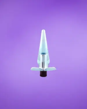 Slimline Butt Plug - Rezgős análdugó (égkék)