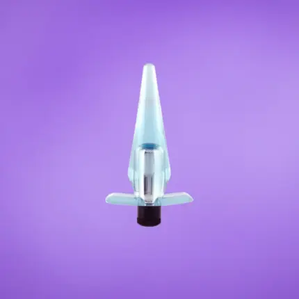Slimline Butt Plug - Rezgős análdugó (égkék)