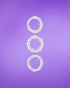 Stamina Rings - Péniszgyűrű szett (3db) - áttetsző