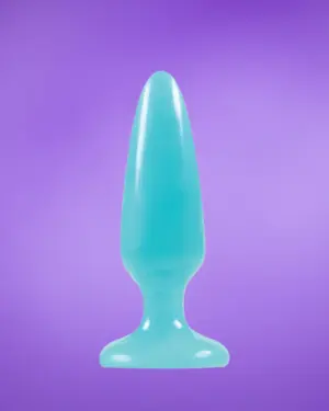Firefly Pleasure - Világító análdugó (kék) S