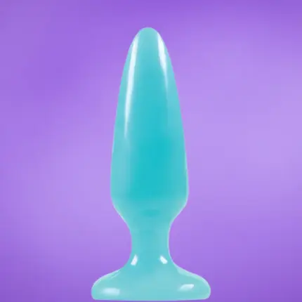 Firefly Pleasure - Világító análdugó (kék) S