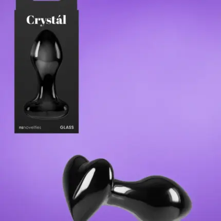 Crystal Heart - Üveg análdugó szív motívummal