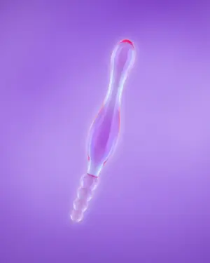 Smoothy Prober - Kétvégű dildó (lila)