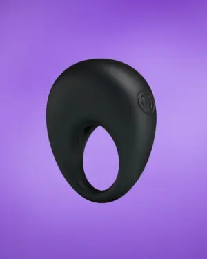 Pretty Love Trap - Rezgős péniszgyűrű (fekete)