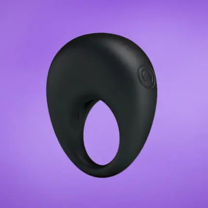 Pretty Love Trap - Rezgős péniszgyűrű (fekete)