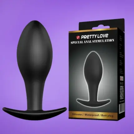 Pretty Love Anal - Szilikon análplug (fekete)