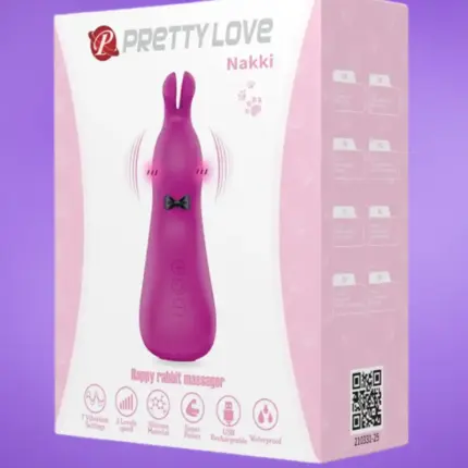 Pretty Love Nakki - Akkus,nyuszis csiklóizgató (lila)