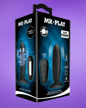 Mr. Play - Akkus,távirányítós anál vibrátor (fekete)