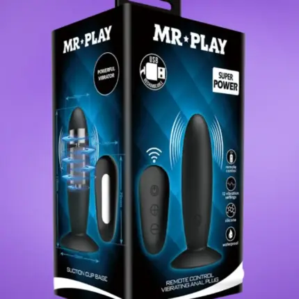 Mr. Play - Akkus,távirányítós anál vibrátor (fekete)