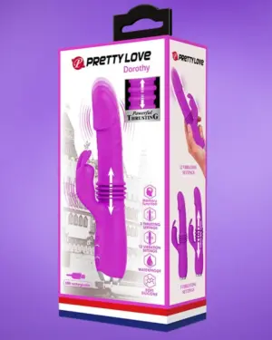 Pretty Love Dorothy - Akkus,nyuszis csiklóizgatós vibrátor (lila)