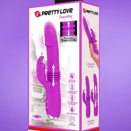 Pretty Love Dorothy - Akkus,nyuszis csiklóizgatós vibrátor (lila)