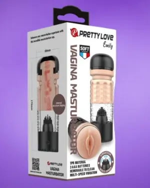 Pretty Love Emily - Vibrációs maszturbátor (fekete)