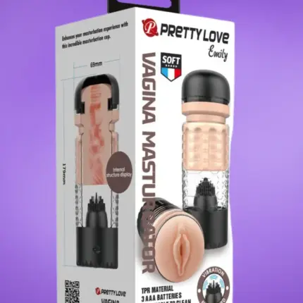 Pretty Love Emily - Vibrációs maszturbátor (fekete)