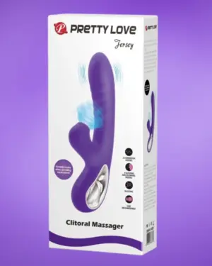 Pretty Love Jersey - Vibrátor léghullámos csiklóizgatóval (lila)