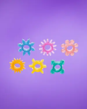 Calexotics Senso - Színes péniszgyűrű szett (6db)