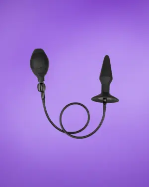 Calextics Inflatable Plug - Felfújható análdugó (fekete) - közepes