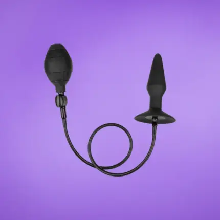 Calextics Inflatable Plug - Felfújható análdugó (fekete) - közepes