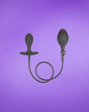 CalExotics Silicone Inflatable Plug - Felfújható análdugó (fekete)