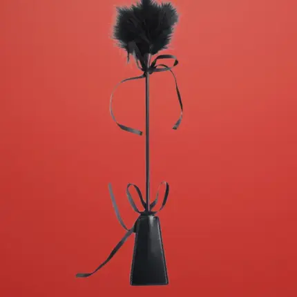 Fetish Addict - Paskoló és cirógató (fekete) - 45cm