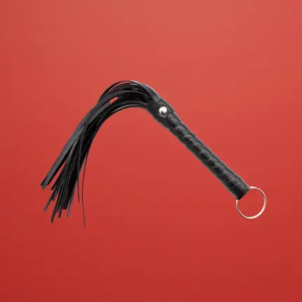 Fetish Addict - Mini korbács - 28 cm (fekete)