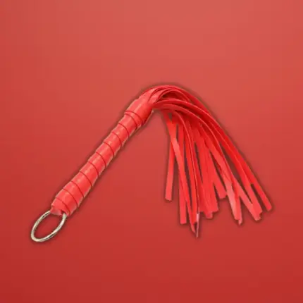 Fetish Addict - Mini korbács - 28 cm (piros)