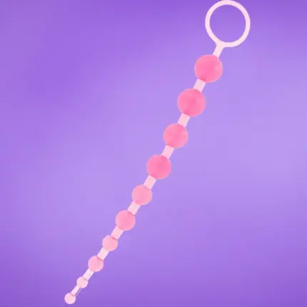 Toyjoy Thai Toy - Gyöngyös análfüzér (pink)