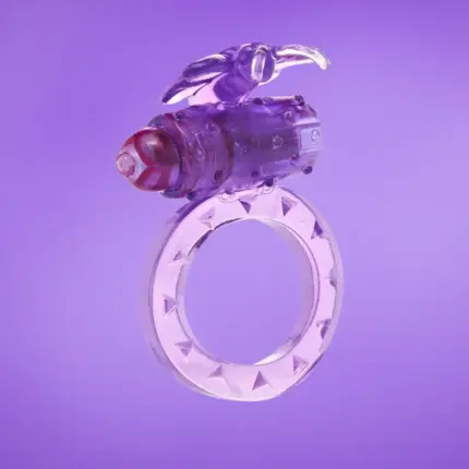 Toyjoy Flutter Ring - Pillangós péniszgyűrű (lila)