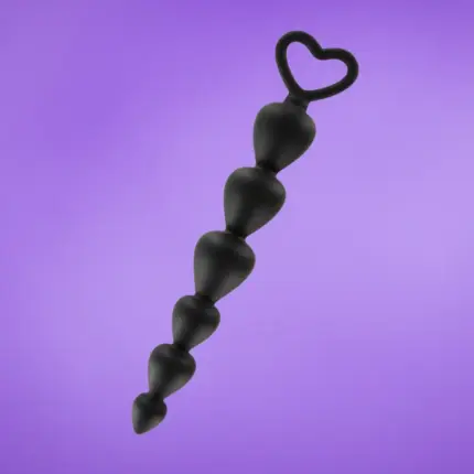 Toyjoy Anal - Gyöngyös análdugó (fekete)