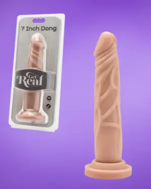Get Real Dong 7" - Élethű dildó (natúr) -18cm
