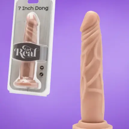 Get Real Dong 7" - Élethű dildó (natúr) -18cm