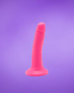 Get Real Happy Dicks 6" -  Tapadótalpas dildó (pink) -15cm